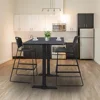 Versatile Café Training Table 60x24 Inch Laminate Top Scratch Stain Resistant Adjustable Height Steel Base Rounded Corners 3