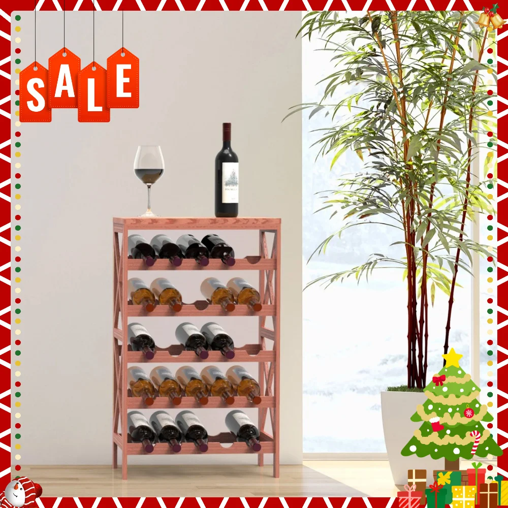 Ljustra 25 Bottle Freestanding Wine Rack