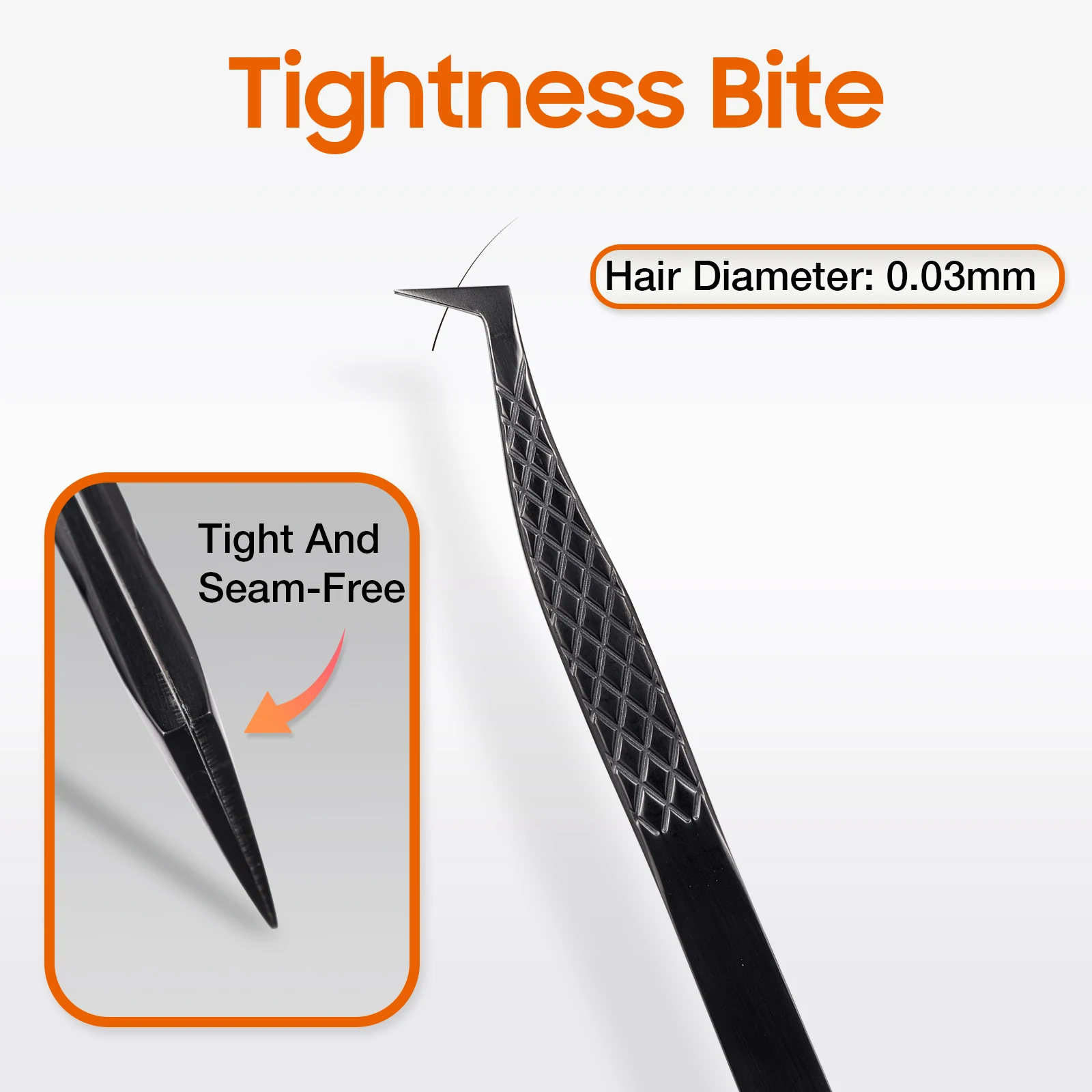 Private logo,MOQ 10 pcs Fiber Tip Lash Extension Tweezer, Titanium Black Eyelash Nano Tip Tweezer for Lash Tech Supplier 5
