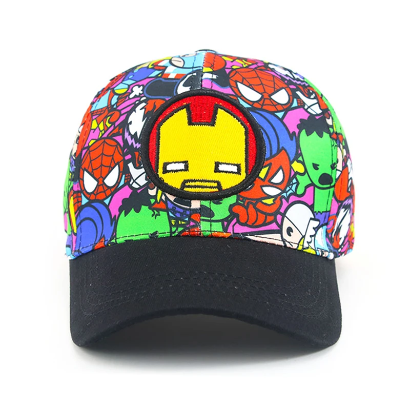 New Cartoon Disney Spiderman Cap For Kids Marvel Printing Baby Baseball Caps Boys Girls Hip Hop Sun Hats Spring Autumn Child Hat 4