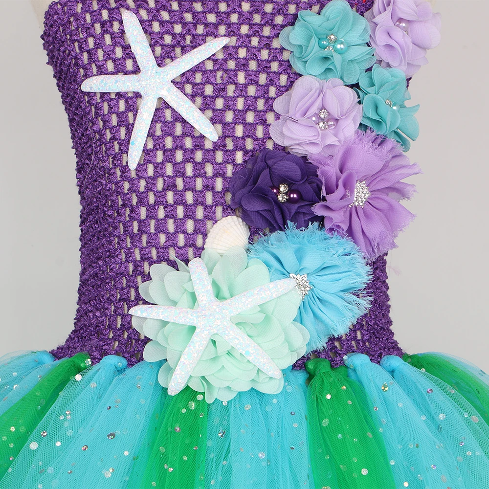 Robe Tutu Sirène Pailletée Fille – photo 11