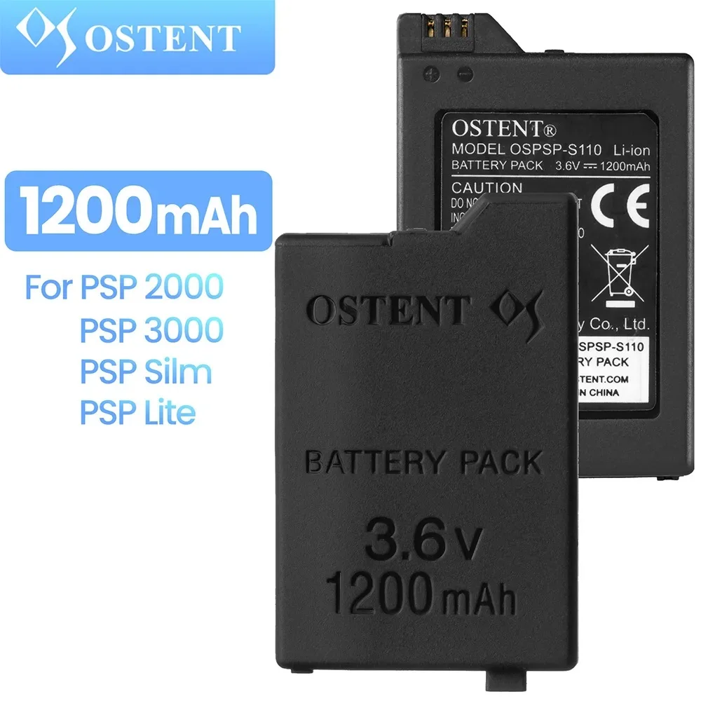 Psp 1200Mah 3.6V Batteria Di Alimentazione Bateria Pack Per Sony Psp 2000 Psp 3000 Playstation Batterie Ricaricabili Portatili