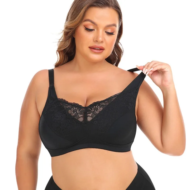 Sports Bra Plus Size No Underwire Underwear American Back Vest Lace 6XL