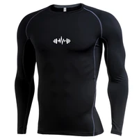 Plus 7XL 6XL Long Sleeve T Shirt Men Elastic Training T-shirt Gym Fitness Workout Tights Sport Jersey Athletic Running Shirt Men 2
