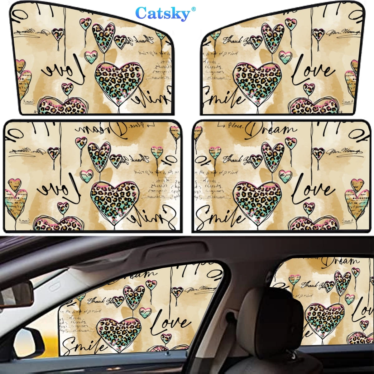 

4 Pieces Privacy Car Window Sun Shades Magnetic Blackout Car Window Covers Car Curtains Car Window Sun Shades Covers Auto