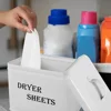 Dryer Sheet Boxes with Lid Reusable Dryer Sheet Bin for Fabric Softener Large Capacity Laundry Room Living Room Decor Container 3