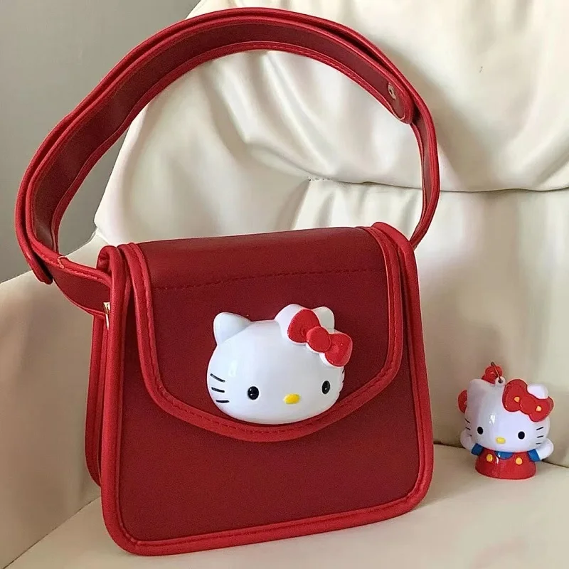 

Hello Kittys Kawaii Bag Underarm Bag Handbag Shoulder Bag Messenger Storage Bag Large Capacity for Studentsgirl Gift