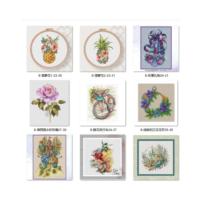 

Набор для вышивки крестом на холсте, Набор для вышивки своими руками, нити DMC, ремесло, чашка для чая с сочными цветками, 14CT, 18CT, 25CT, 30-33