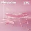 Pink L Shaped Gaming Desk, 51 Inch Gamer Desk Gaming Table with Carbon Fiber Texture, Corner Computer Desk L Shape 2