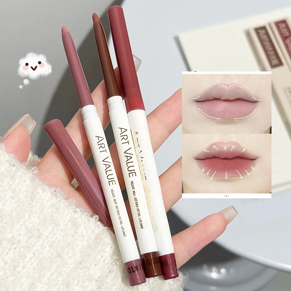 6 Colors Matte Lip Liner Pencil Stick Waterproof Long-Lasting Makeup Lipliner Charming Lip Liner Contouring Lipstick Cosmetics