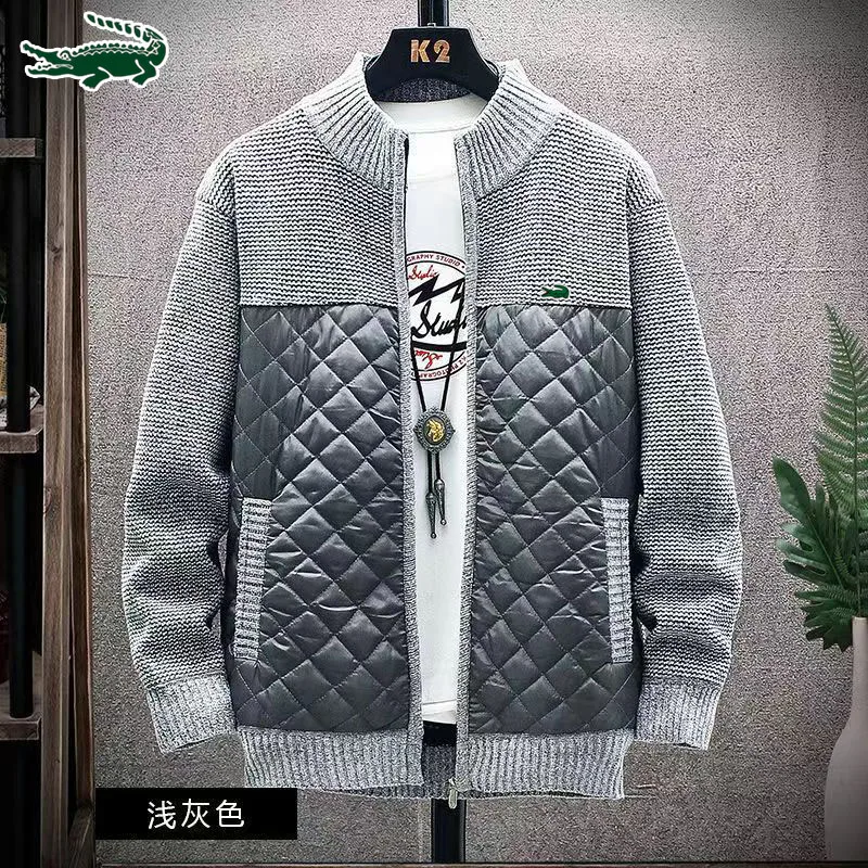 남성용 지퍼 가디건 스웨터, 두꺼운 코트, 재킷 m-3XL, 가을 및 겨울