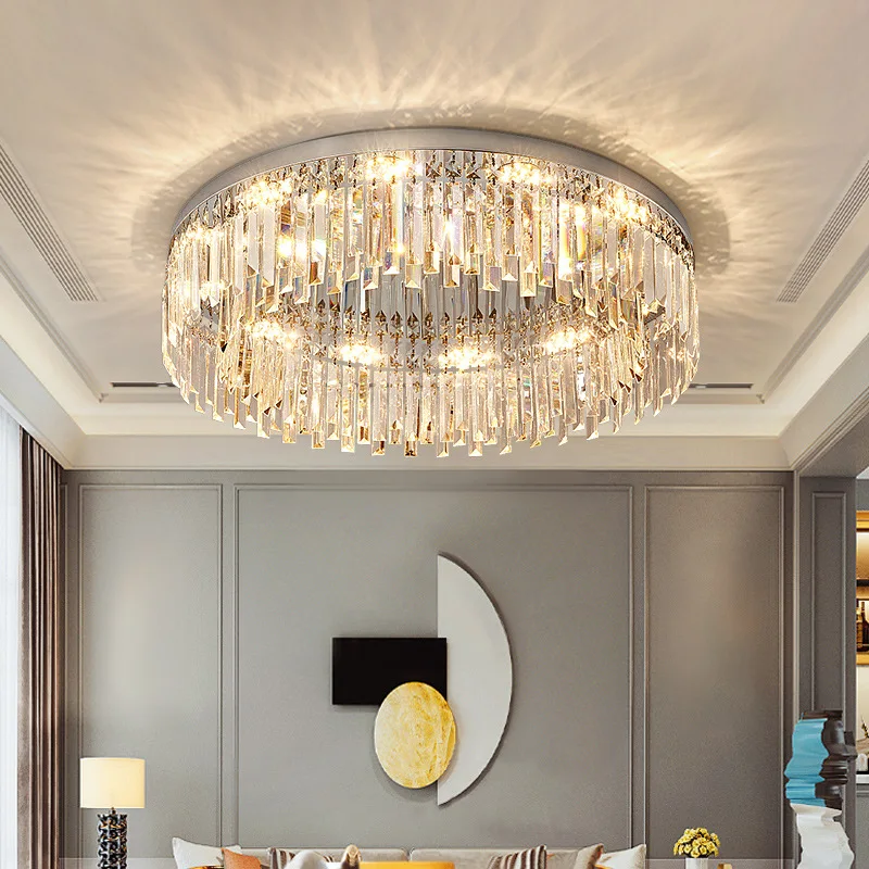 

LED ceiling light living room light, home bedroom dining room lamp, light luxury crystal ceiling light