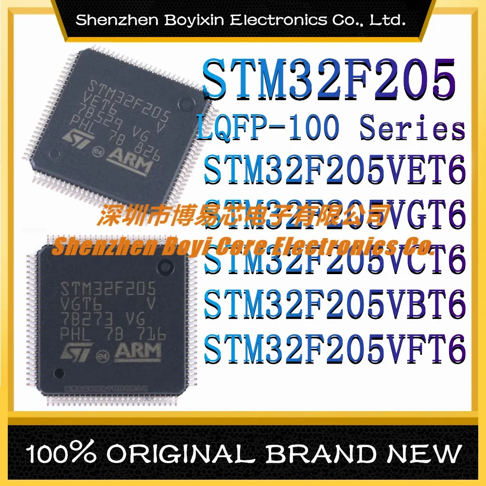 

STM32F205VET6 STM32F205VGT6 STM32F205VCT6 STM32F205VBT6 STM32F205VFT6 LQFP-64 ARM Cortex-M0 120MHz Microcontroller (MCU/MPU/SOC)