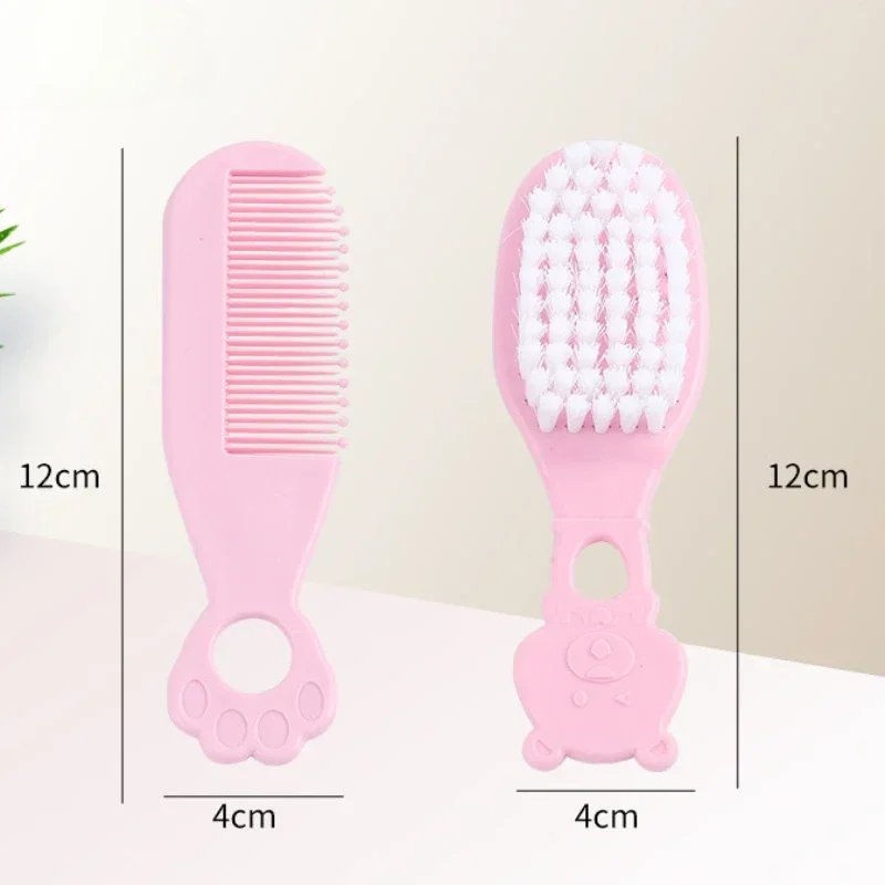 2pcs/Set Hair Comb Curly Hair Brush Hair Brush Comb Hair Comb Set Head Massager Baby Care Brush Comb Anti-scratch Girl Cartoon Hairbrush Newborn Hair Brush Infant Comb Head Massager Kids