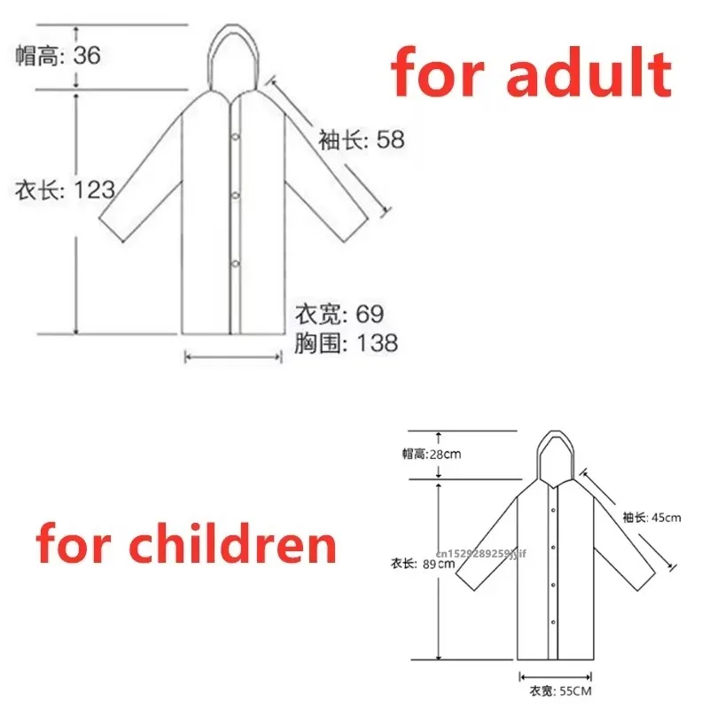 Children Waterproof Rain Poncho Non-Disposable Travel Rain Gear Coat Outdoor Hiking Accessories Child Raincoat Kids Rainwear raincoat poncho