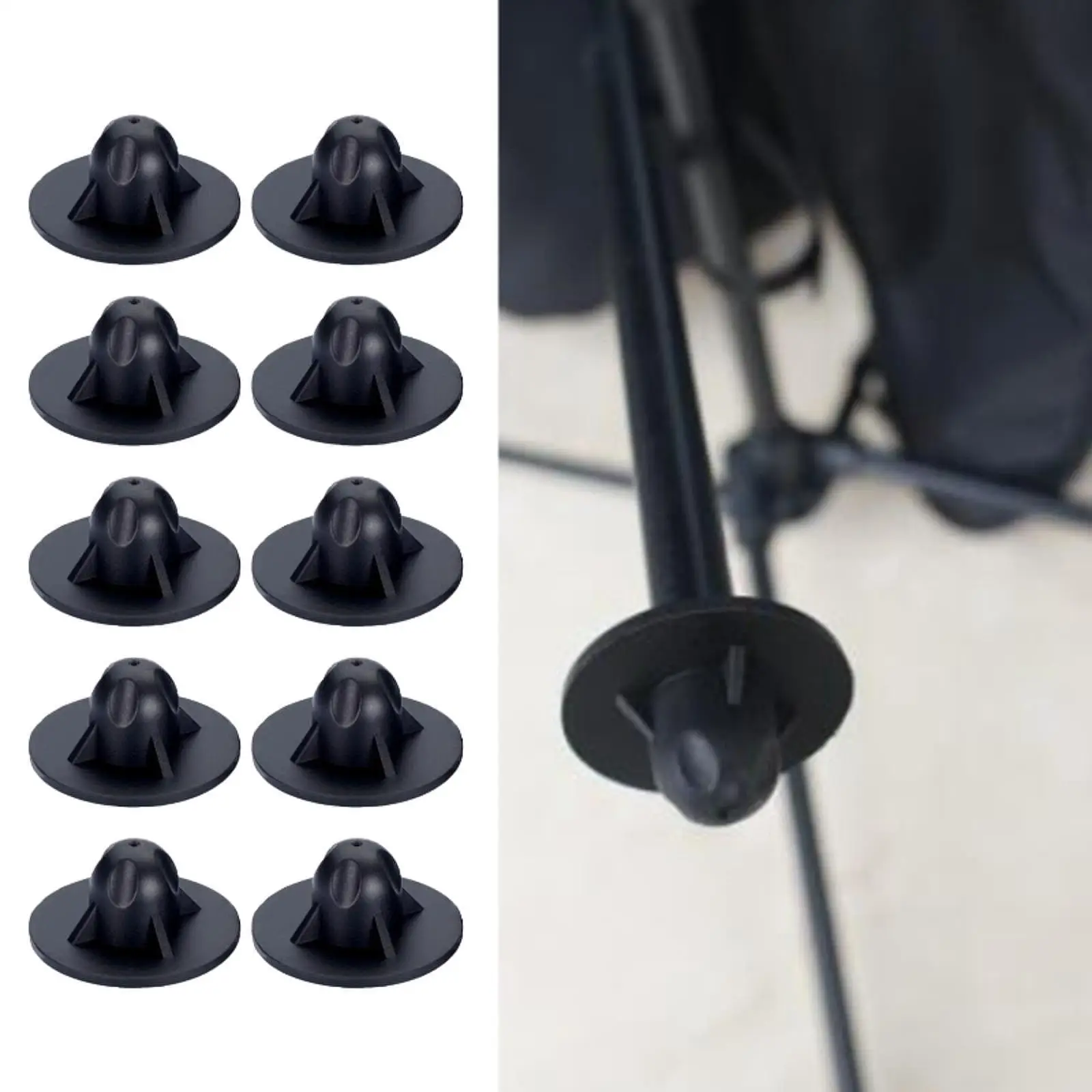 Moon Chair Leg Foot Cap Floor Protectors Lightweight Plastic Replacement for Outdoor Folding Camping Chair