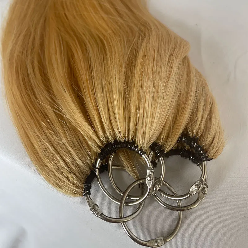Blonde Colored 100% Human Hair Feathers For Hair Extensions 200pcs/Lot 18-24inch Straight Long Feather Extension For Women