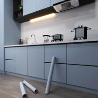 Self Adhesive Oil-proof Wallpaper Kitchen Decor Vinyl Wallpaper Sticker Cabinet Room Decor Waterproof Wall Stickers Film 1