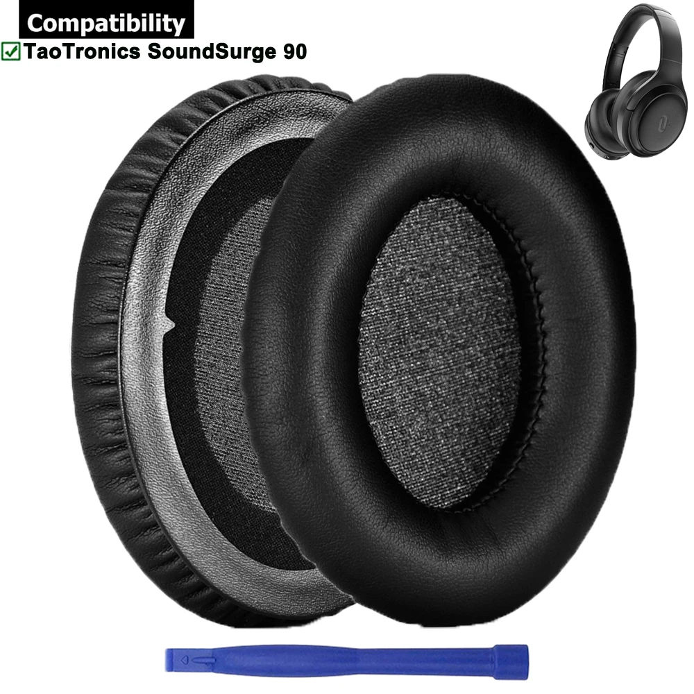 

Replacement Earpads Ear Pads Muffs Cushions Kit Repair Parts for TaoTronics TT-BH090 SoundSurge 90 Over Ear Headphones Headsets