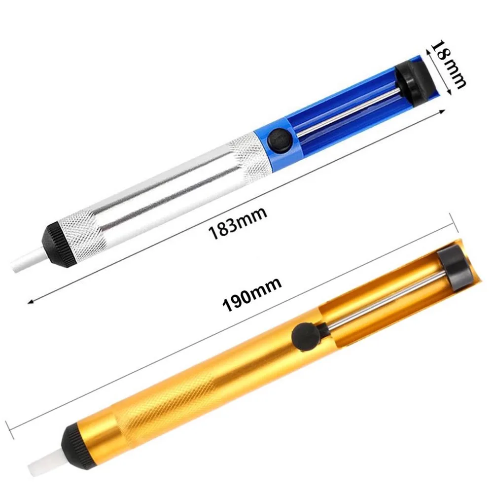 Aluminum Alloy Tin Solder Sucker Desoldering Absorber Pump Welding Extractor Suction Cup Soldering Hand Tools desoldering suction pump desoldering pump desoldering tool electrothermal solder sucker