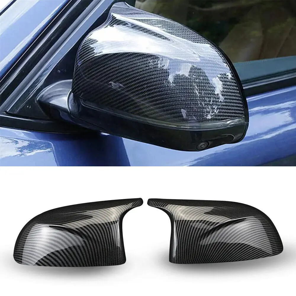 2PCS/set For BMW X3 G01 X4 G02 X5 G05 X6 G06 X7 G07 M style black rearview mirror cover X3M Look rearview cover