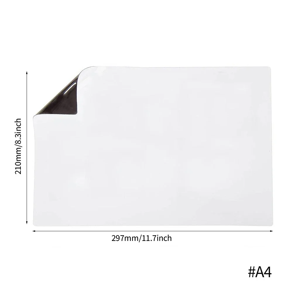 Magnetic A3 Dry Erase Whiteboard for Fridge - Memo & Message Board with Marker