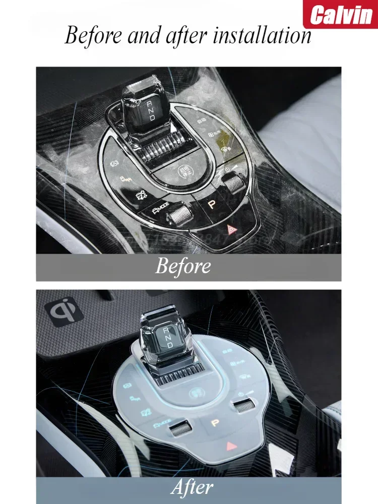 Car Central Control Button Silicone Pad For BYD SEAL ATTO4 EV Car Interior Gear Handle Button Dust-proof Protective Refit Pad