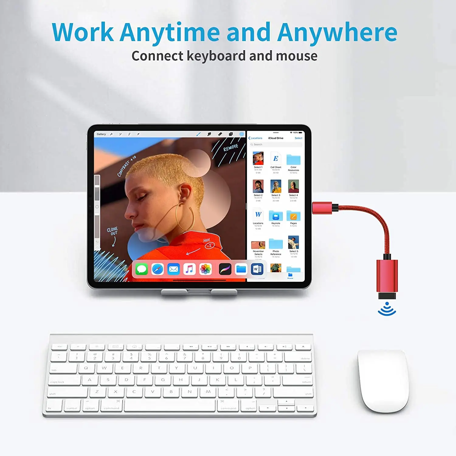 Universal USB-C to USB-A 3.0 OTG Adapter Cable