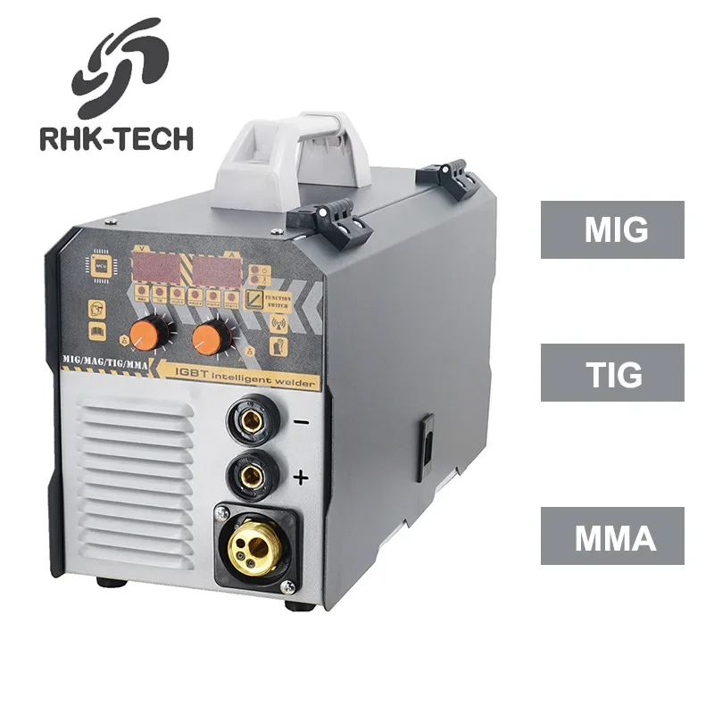 Rhk Portatile 5Kg Filo Di Saldatura 3 In1 Ac220V Mcu Controllato Mezzo Ponte Igbt Mag Mma Tig Mig Saldatrice Saldatrice