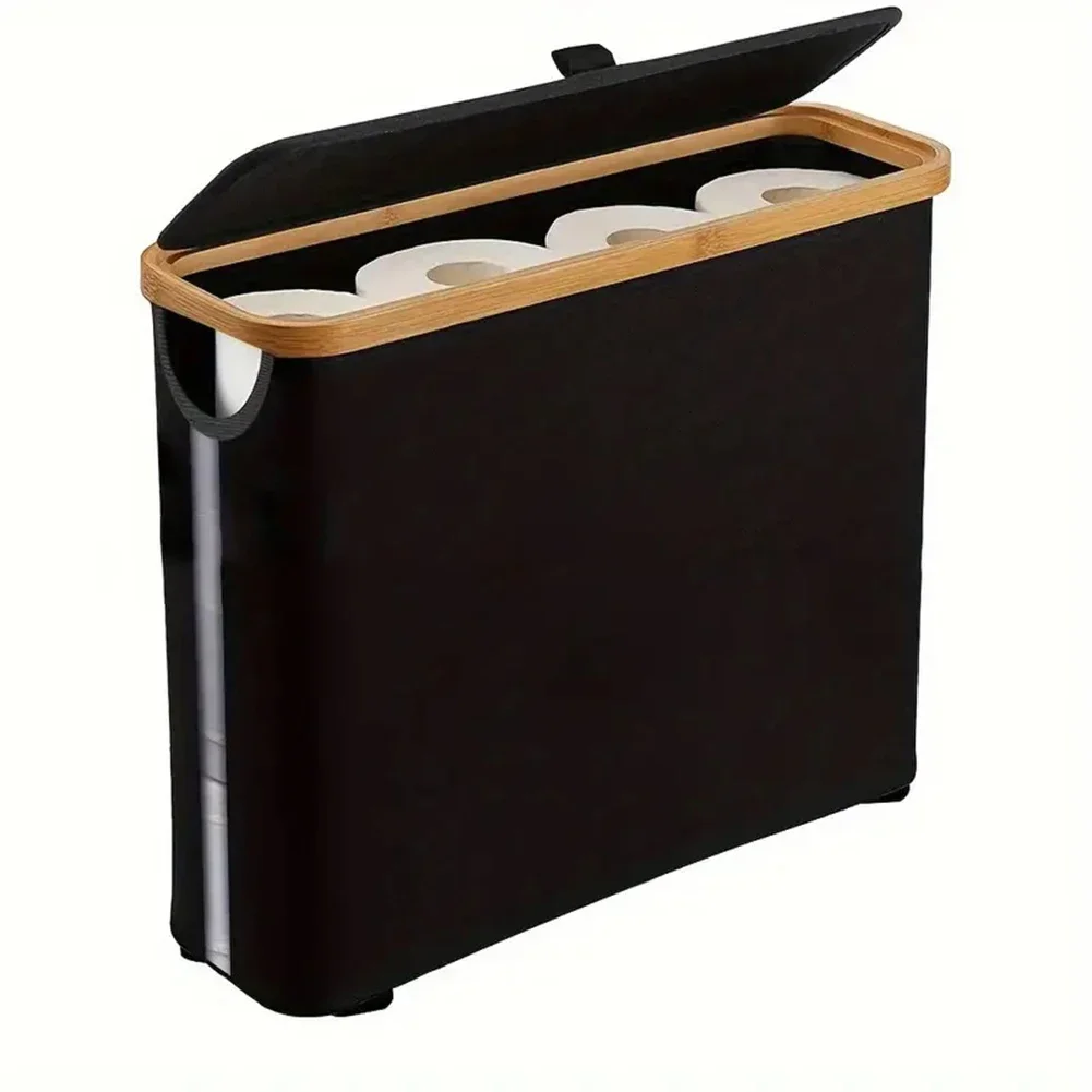 1 Pcs Roll Paper Storage Basket Elegant Toilet Paper Basket-Toilet Bin Storage Bathroom Tool
