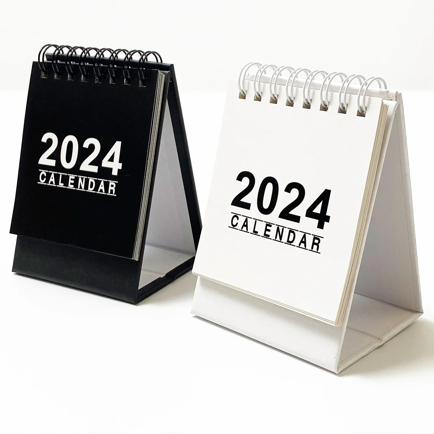 Black White 2024 2025 Desk Calendar Kawaii Coil Calendar To Do List Monthly  Daily Planner Agenda Organizer Cute Office Supplies - AliExpress