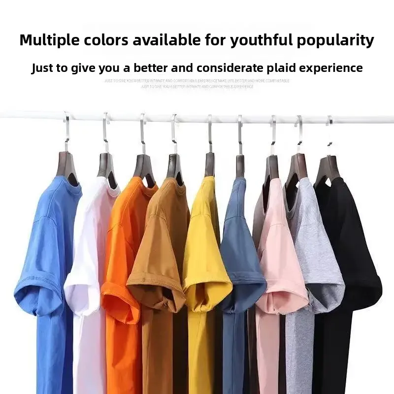 White T-Shirt Men Cotton Oversized Casual S46f445823da84bf1a5e9ec4c91971180R