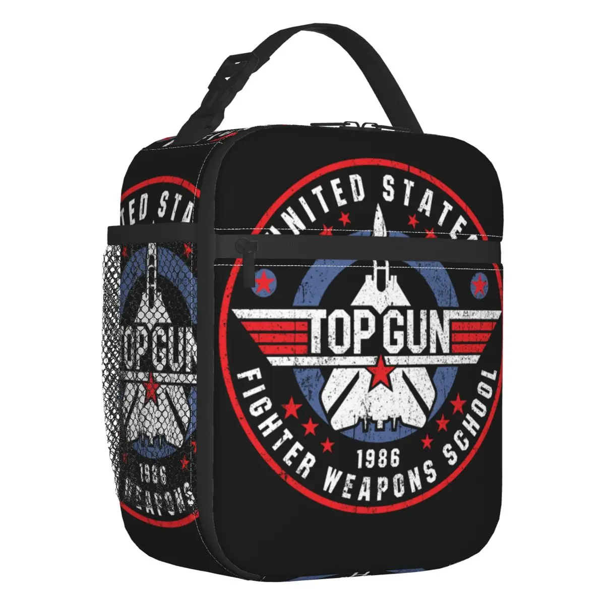 

US Fighter Weapons School Worn Resuable Lunch Box Top Gun Maverick Thermal Cooler Food Insulated Lunch Bag School Children