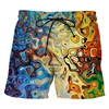 Painted Graffiti 3d Printed Shorts For Men's Street Personality Trend Short Pants Color Variety Summer Clothing Short Trousers 3