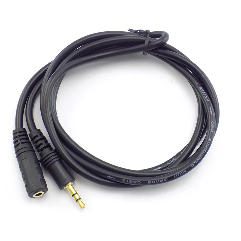 Premium 3.5mm Stereo Audio Extension Cable - Male to Female, Various Lengths