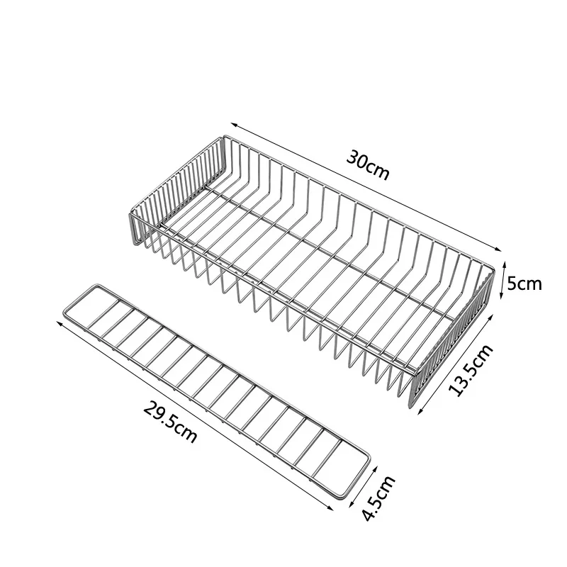 304 Stainless Steel Drain Chopsticks Tube Disinfection Cabinet with Built-in Chopsticks Cage Household Tableware Storage Basket