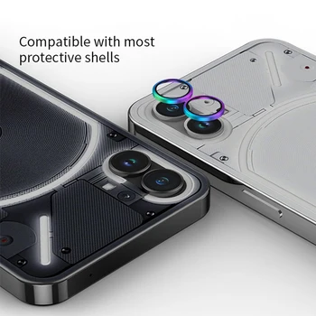 Copriobiettivo per fotocamera posteriore per niente telefono 1 protezione per fotocamera in metallo in lega di alluminio posteriore per pellicola ad anello per obiettivo Phone1