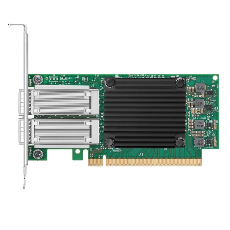 Mellanox Connectx-5 MCX516A-CDAT 네트워크 어댑터, 듀얼 포트 QSFP28 NIC, CX516A, 100GB, 빠른 배송