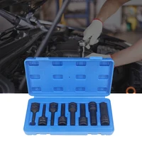 Podofo – jeu de douilles hexagonales intégrées de 1/2 pouces, 8 adaptateurs de douilles H5, H6, H8, H10, H12, H14, H17, H19, outils de réparation automobile professionnels, adaptés pour clé à tête carrée de 1/2 pouces 4