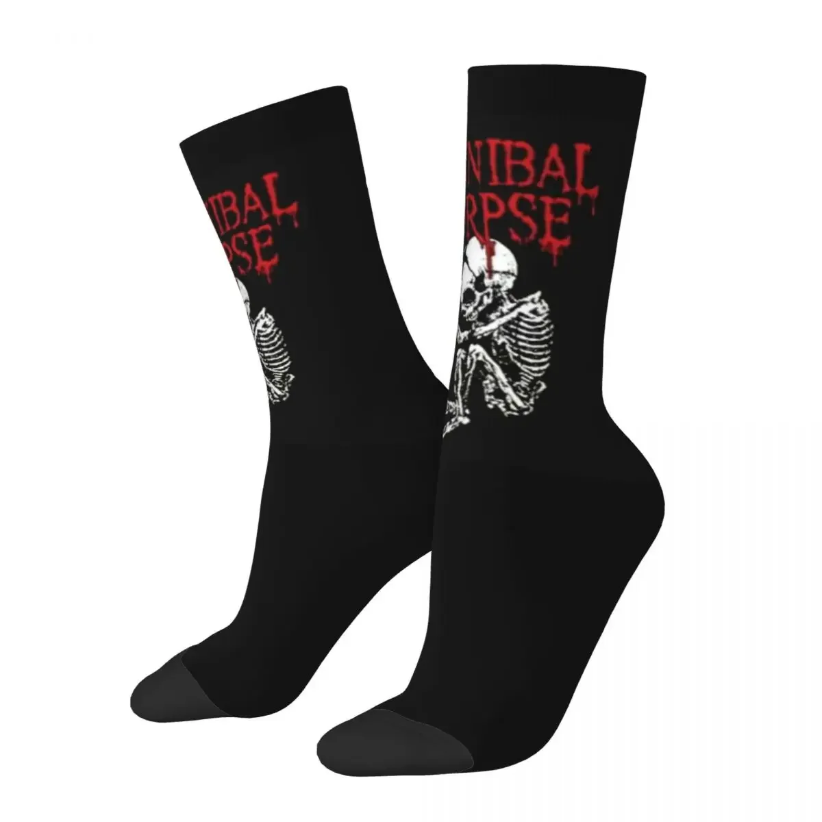 

All Seasons Crew Stockings Cannibal Corpse Metal Skateboard 2 Socks Harajuku Hip Hop Long Socks for Men Women Christmas Gifts