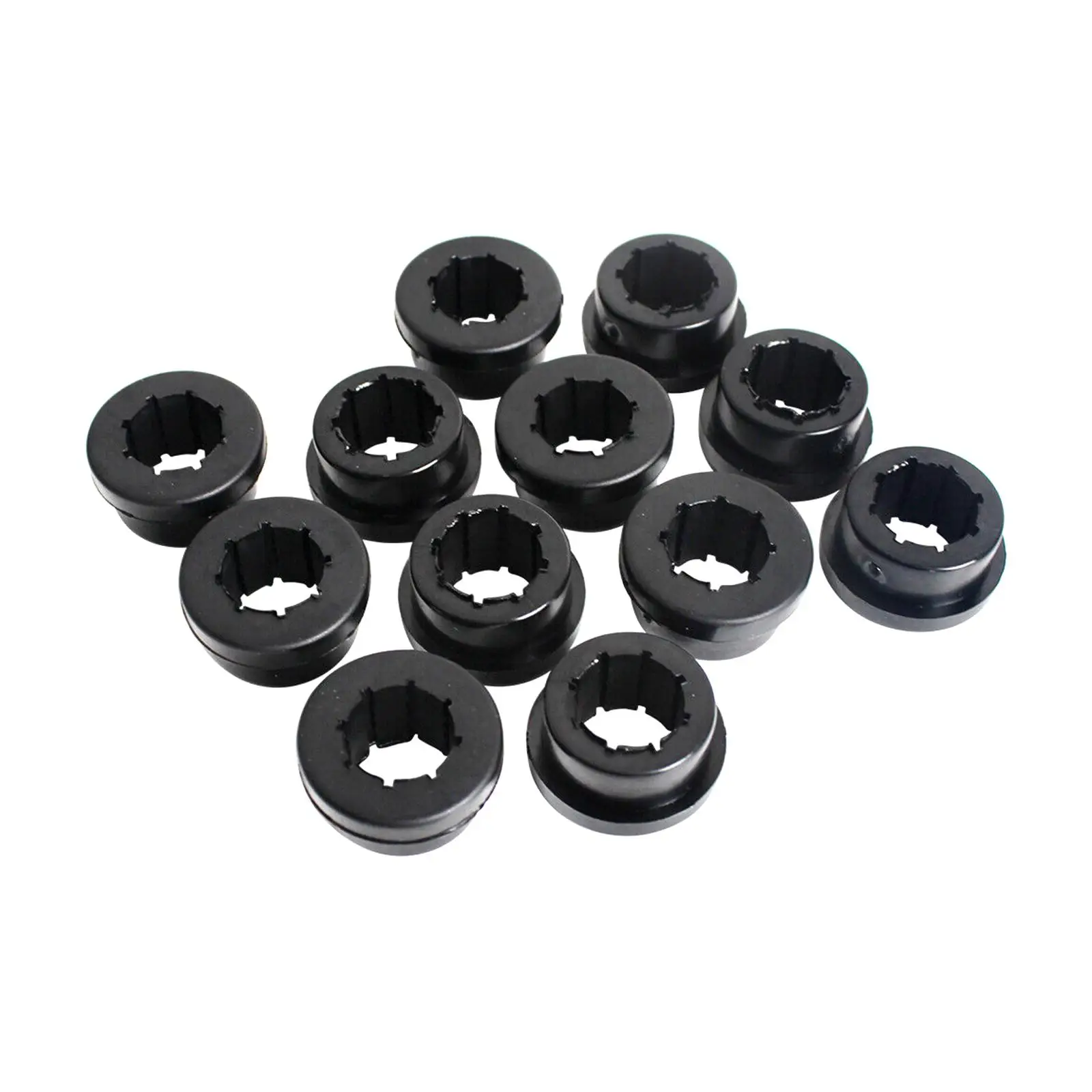 

12Pcs Lower Control Arm Rear Camber Bushings Durable Direct Replacement Black for Skunk2 Eg EK DC Automotive Accessories