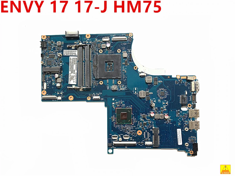 

720268-501 720268-601 For HP ENVY 17 17-J HM75 Used Notebook Motherboard 17CRU-6050A2549401-MB-A02 SLJ8C DDR3 Mainboard