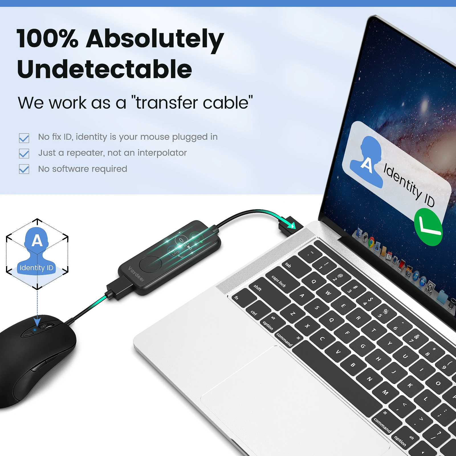 Jiggler do Mouse Totalmente Automático Mouse Usb com Tela hd Contagem Regressiva Ajustável e Trils Absoluto Indetectável 100 - Imagem 4