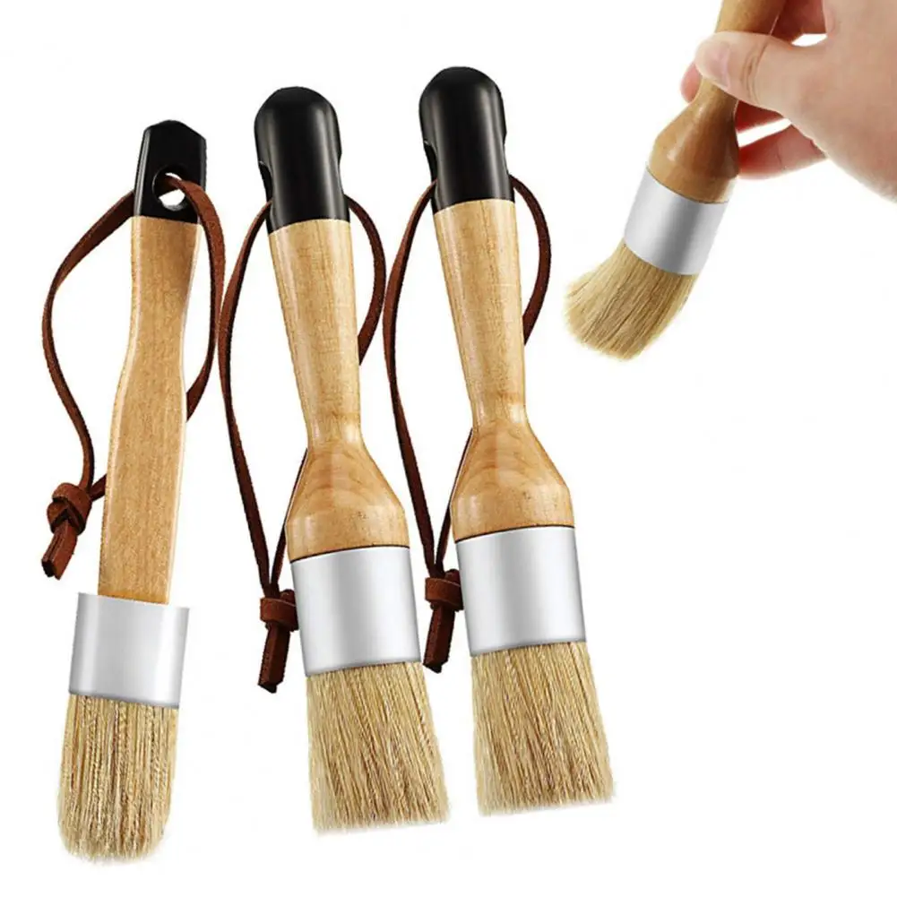 Sturdy Chalk Paint Brush Grupo Escova Móveis Durável Stencil Cera Flexível Ampla Aplicação Pcs