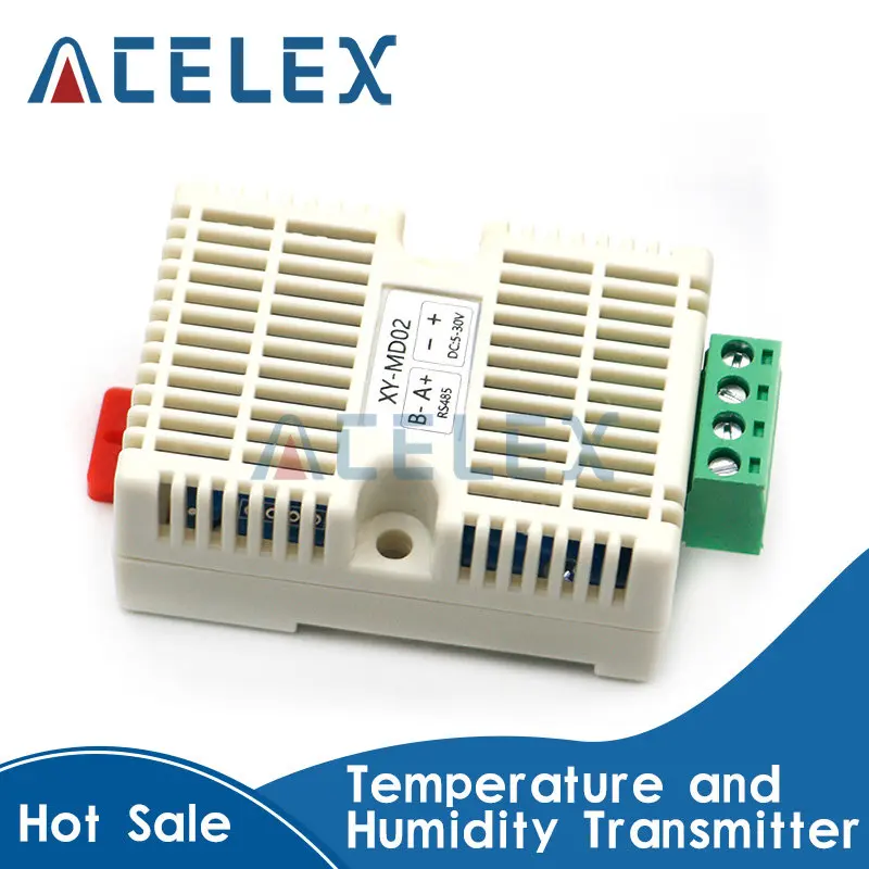 

Temperature and Humidity Transmitter RS485 Serial Communica Temperature Sensors Modbus RTU Acquisition Module SHT20