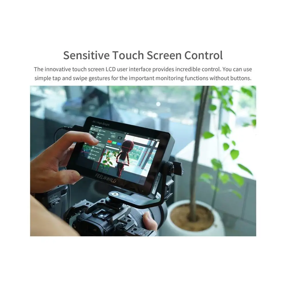 F6 Pro 5.5 Inch DSLR Camera Filed Monitor Touch Screen 1600nits Ultra Bright IPS