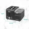 NEW 78500 Breakfast Station, 2-Slice Toaster with Removable Meat and Vegetable Warming Tray and Egg Cooker/Poacher, Black 5