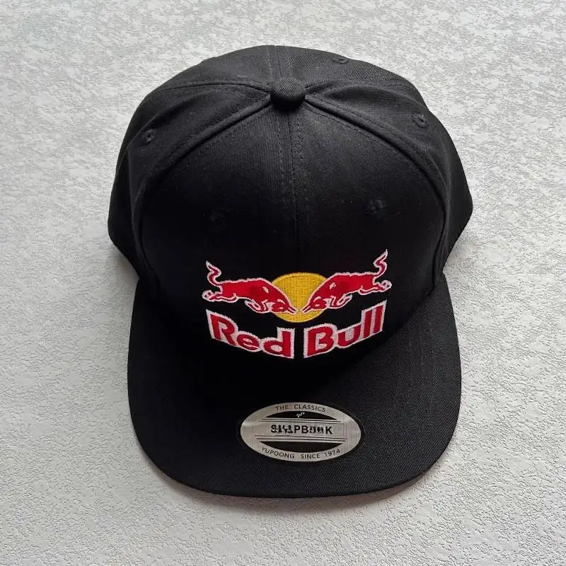 Fashionable letter embroidered Red Bull baseball cap for spring and autumn outdoor adjustable casual hat, sun protection hat 4