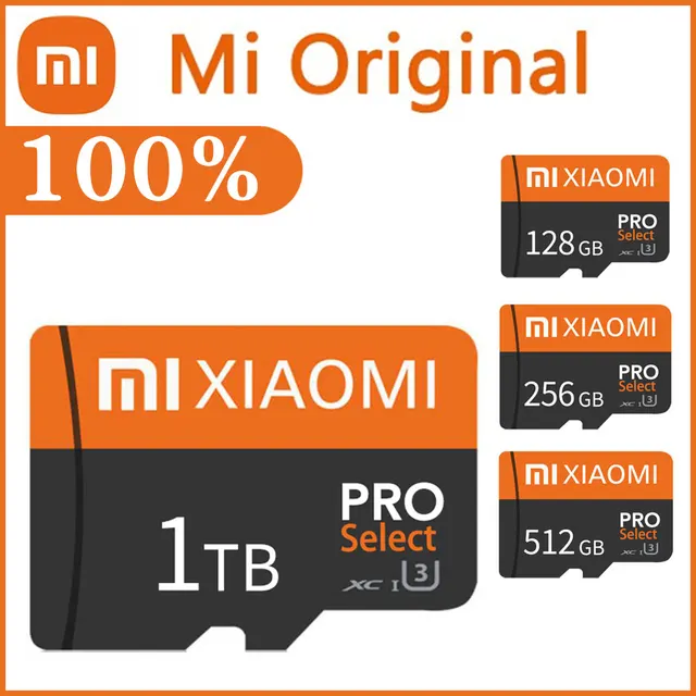 샤오미 오리지널 마이크로 SD 메모리 카드, TF SD 128GB, 256GB, 512GB, 미니 메모리 카드, 클래스 10, 카메라, 휴대폰 2023, 1TB, 신제품