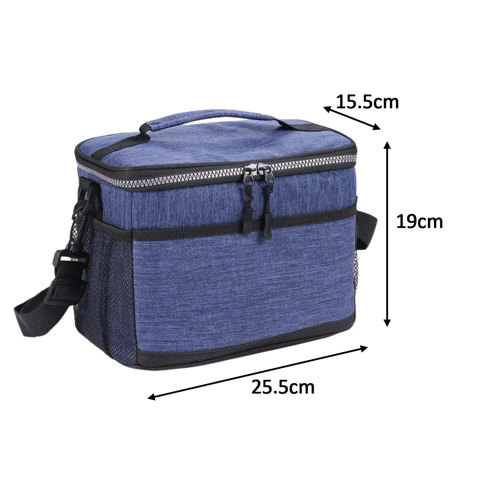 Cooler Bag Food Container Zipper Lunch Box for Park Day Trips Camping Picnic